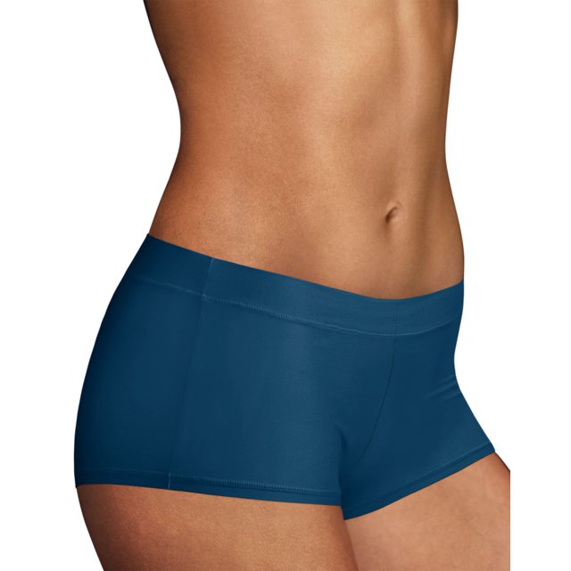 Maidenform Shorty en Coton pour Femmes, 7, Bleu Océanique