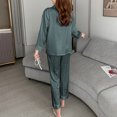 thumbnail image 5 of RKSTN Ensembles de Pyjama pour Femmes 2 Pcs Mode Vêtements de Maison Pyjamas Ensemble Deux Pièces Manches Longues Pantalon Ensemble de Pyjama Vêtements de Maison Doux Confortables, 5 of 5