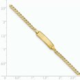 thumbnail image 3 of 14K Yellow Gold Curb Link ID Bracelet, 3 of 3