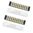 thumbnail image 1 of Bande Terminale, 600V 35A 2 Pcs Bloc Terminal à Double Rangée de Fils pour Ponts pour Éclairage 6 Positions 3506, 10 Positions 3510, 12 Positions 3512, 1 of 7