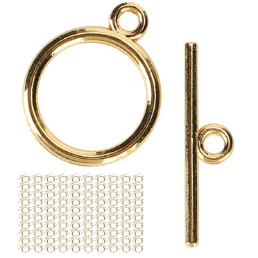 100Ensemble Fermoir à Bascule en Or, Fermoirs à Bijoux à Bascule pour Collier, Fermoir à Bascule en Argent pour Chaîne de Collier, Fabrication de Bijoux