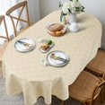 thumbnail image 4 of Oval Tablecloth 60x102in for Oval Table Waterproof Table Cloths for Dining Room Indoor Outdoor Table Cloth, 4 of 5