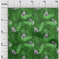 thumbnail image 2 of oneOone Cotton Poplin Green Fabric Tropical Sewing Material Print Fabric By The Yard 42 Inch Wide, 2 of 5