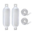 thumbnail image 2 of Youkk 2x Boat Fenders 6mm x 1.5M PVC Ropes Collision Anti for Docking Pontoon White G0 White Rope White G0 White Rope Rope 6x1.5m, 2 of 6