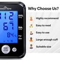 thumbnail image 2 of Blood Pressure Machine for Home Use: Easy@Home Accurate Cuff Automatic Blood Pressure Monitor - 3 Color Backlit Display 8.7”-16.5” Large Cuff Irregular Heartbeat Indicator Pulse Meter EBP-095 Black, 2 of 6