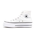 thumbnail image 1 of Converse Women's Chuck Taylor All Star Lift High Top Sneakers, White/Black/White, 6 Medium US, 1 of 5