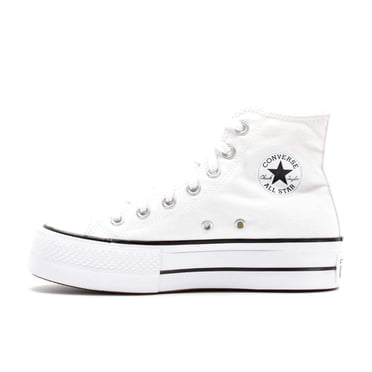Converse Women's Chuck Taylor All Star Lift High Top Sneakers, White/Black/White, 6 Medium US