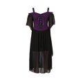 thumbnail image 1 of goowrom Robe d'Halloween pour Femme, une-Pièce à Encolure Bateau et Épaules Dénudées, 1 of 8