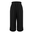 thumbnail image 4 of Birdeem Pantalon Capri pour Femmes à Taille Élastique, Été, Uni, Décontracté, Mode, Sortie, 4 of 12