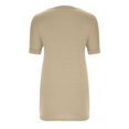 thumbnail image 4 of T-shirt Ample Décontracté pour Femmes à Col en V, Manches Courtes, Couleur Unie, 4 of 8