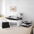 thumbnail image 4 of YST 7pcs Ombre Gradient Gray Oil Painting Comforter Set, King, 4 of 4