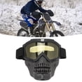 thumbnail image 1 of Dirt Bike Goggles, Skull Motorcycle Helmet Goggles Dirt Bike Motorcycle Goggles for Motocross  Riding Racing Men Women, 1 of 8