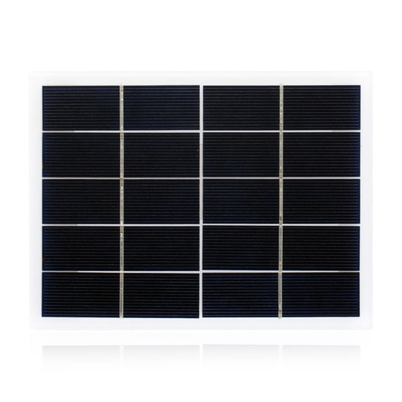 Riwcyla Panneau Solaire 3W 5V en Silicone Polycristallin, Cellule Solaire Bricolage Étanche pour Camping, Panneau Solaire Portable Compatible avec Ventilateur et Pompe de Jardin de Rue