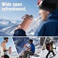 thumbnail image 4 of Stainless Steel Insulated Cup, Usavan Portable Large Capacity Sports Water Bottle, 5-Layer Insulation Leak-Proof Direct-Sip Handheld Water Bottle for Commute Outdoor Activities, 4 of 6