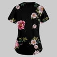 thumbnail image 4 of Birdeem Mode de la Saint-Patrick pour Femmes, Col en V, Décontracté, Manches Courtes, Imprimé, Poches, Hauts Blouse pour Dames, 4 of 6