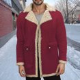 thumbnail image 1 of LOVZFMLL Jackets for Men's Casual Winter Casual Solid Color Coats Long Sleeve Button Overcoat Jacket, 1 of 6