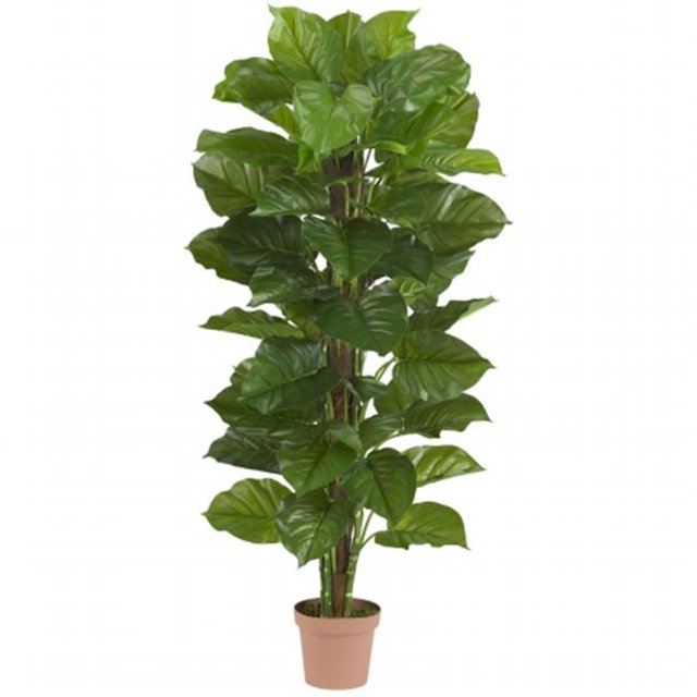 Nearly Natural 6594 63 Po. Grande Feuille Philodendron Plante en Soie - Toucher Réel