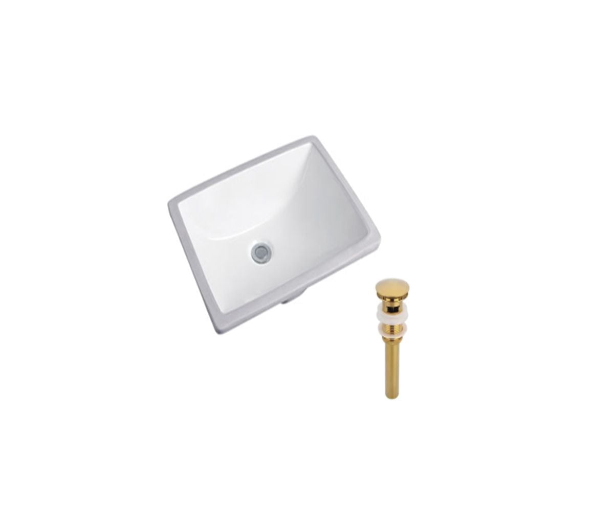 DROP Bath and Kitchen DR091206 Undermount Bathroom Sink Set
