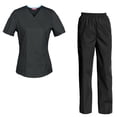 thumbnail image 1 of Women's Scrubs Set Scrub Top and Pants Scrubs Set, 1 of 3