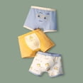 thumbnail image 2 of WEIYLL Boys Boxers Summer Cartoon Print Breathable Pants Children Cute Trunks 3Pcs Multipack Kids Underwear, 2 of 3