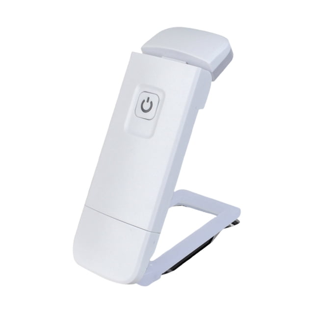 Aqestyerly Lampe DEL rechargeable pour Lecture de Livres avec design à Pince Pliable, Illustrée en Blanc. Comprend un Bouton d'Alimentation à l'Avant et une Tête flexible et Ajustable Qui Pivote de 90° dans le Sens Contre-Montre et dans le Sens Horaire, et de 45° vers le Bas. Légère et portable, Idéale pour la Lecture Nocturne, les Voyages Ou comme Signet. rechargeable par USB, Se Recharge Entièrement en 1,5 Heure et Dure jusqu'à 8 Heures avec le Réglage le Plus Lumineux. Convient comme Lampe DEL Fantaisie Ou mini Lampe de Poche