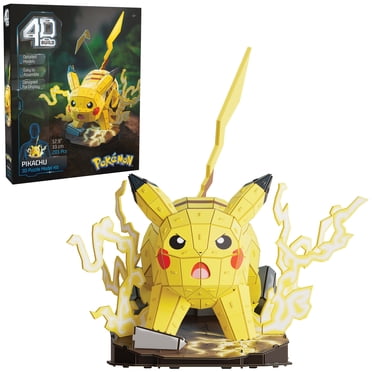 4D Build, Pokémon Pikachu 3D Model Kit, Pokémon Figure, Kanto First Partner Collection, Desk Décor, 201 Pieces, for Ages 12 & Up