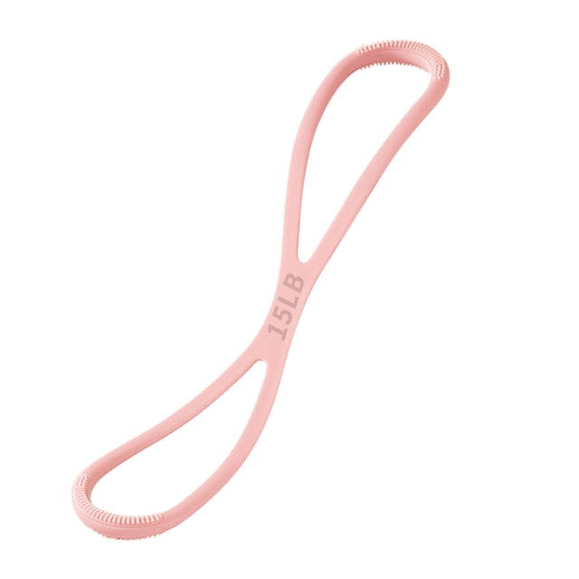 TIELUTT Bande de Résistance 15 LB Bande d'Exercice en Silicone avec Poignées Bande Élastique Extensible pour Yoga Sangle pour Poirier Sangle d'Assistance Extensible Tapis en Liège Sangles de Yoga et Sangle d'Étirement par-Dessus la Porte avec Boucle
