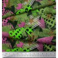 thumbnail image 2 of Soimoi Rayon Fabric Triangle,Star & Brush Stroke Abstract Printed Fabric 1 Yard 56 Inch Wide, 2 of 4