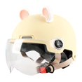 thumbnail image 2 of Open Face Helmet Cute Lightweight Half Face Helmet Accessory Yellow, 2 of 9