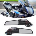 thumbnail image 4 of Motorcycle Wing Mirror, Buffer Rubber Shock Resistant Cool Design Broad Vision Aerodynamic Swivel Side Mirrors  For ZX10R ZX6R ZX636 2019-2022, 4 of 8