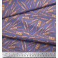 thumbnail image 2 of Soimoi Purple polyester Crepe Fabric Text & Knife Kitchen Printed Fabric 1 Yard 42 Inch Wide, 2 of 3