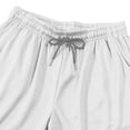 thumbnail image 5 of Sentmoon Mens Shorts Athletic High Waist Loose 2025 Summer Beach Shorts Drawstring Solid Color Quick Dry Running Shorts with Pockets Comfy for Sports Wear White XXXL, 5 of 5