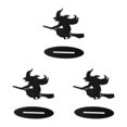 thumbnail image 3 of Shengyu Compact Boiler Witch Craft Decorations - Sturdy Poplar Wood For Festive Ambiance Making Preferred Broom Witch 3Set, 3 of 6