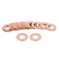 thumbnail image 2 of Unique Bargains 20pcs 9mm Inner Dia Copper Washers Flat Sealing Gaskets Ring for Car, 2 of 3