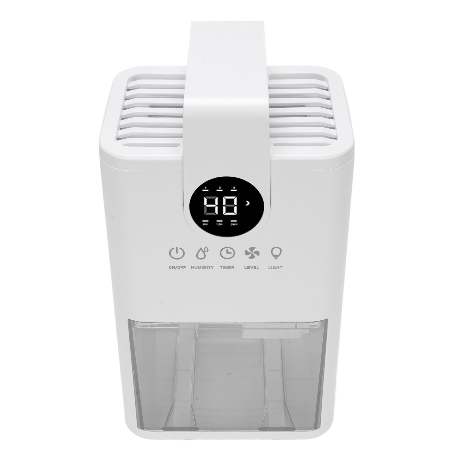 Small Dehumidifier, 6H 12H 24H Home Dehumidifier 1L Water Tank Efficient ABS  for Closet US Plug