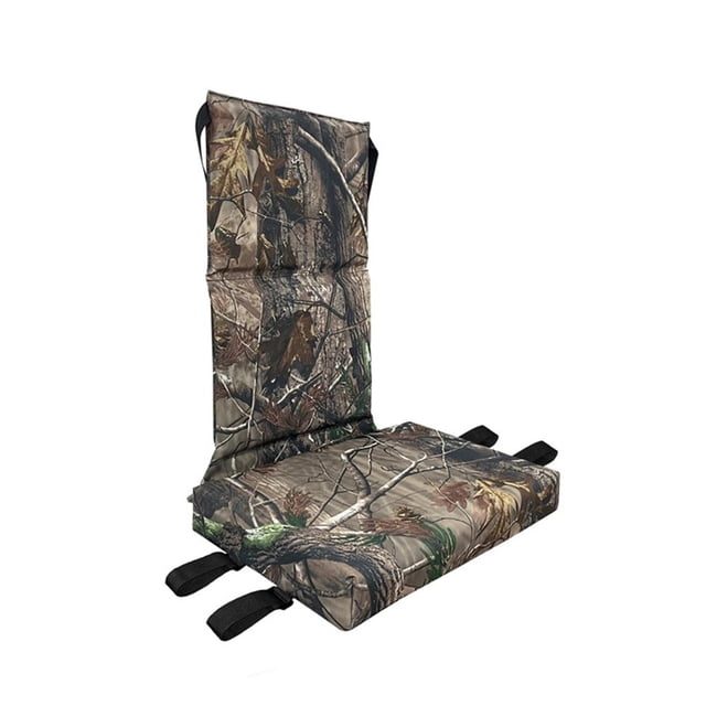 Zippered Tree Stand Seat Cushion with Adjustable Strap Camouflage Hunting