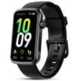 thumbnail image 1 of 1.47" Smartwatch for Women Men with Multiple Sport Modes Step Counter, Fitness Tracker Bluetooth Calls (Make/Answer), IP68 Waterproof, Fitness Watch Compatible with Android and iPhone, Black, 1 of 5