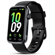 1.47" Smartwatch for Women Men with Multiple Sport Modes Step Counter, Fitness Tracker Bluetooth Calls (Make/Answer), IP68 Waterproof, Fitness Watch Compatible with Android and iPhone, Black