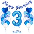 thumbnail image 3 of Decodeary Birthday Balloons Set Home Pendants Hanging Decor Indoor Anniversary Party Number Balloon Scene Layout Accessory 6, 3 of 6