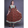 thumbnail image 2 of Bimba Kurtis Indiennes pour Femmes Imprimées, Kurti Anarkali Ligne A, Robe Décontractée, 2 of 5