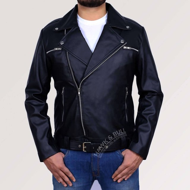 Leather Motorcycle Jacket Mens Black Leather Motorcycle Jacket Black Leather Riding Jacket Motorcycle Jackets For Men Black Biker Jacket size XL
