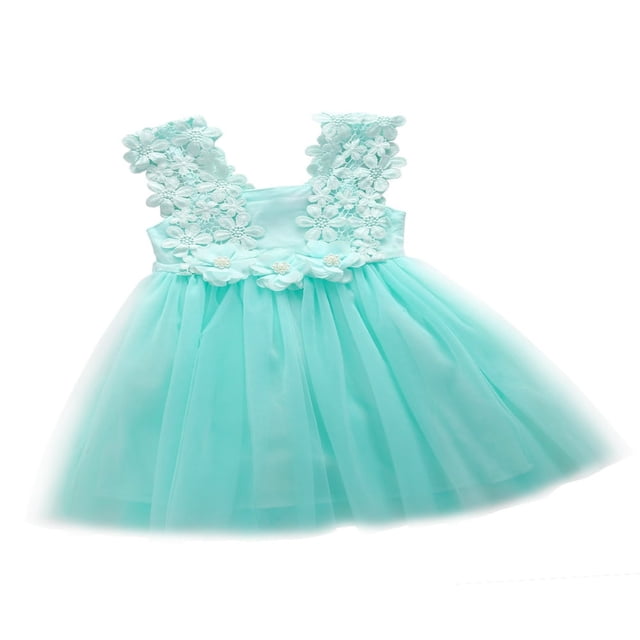 Robe de Fête Formelle pour Bébé Fille, Princesse, Dentelle, Tulle, Fleurs, Robe de Soirée Chic