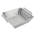 thumbnail image 2 of TIMIFIS Stainless Steel Baking Tray Stainless Steel Baking Tray Barbecue Leak Tray Barbecue Net Basket Barbecue Tool Small Vegetable Barbecue Basket Barbecue Tray Kitchen Appliances, 2 of 2