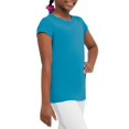 thumbnail image 3 of Hanes Girls Essential Tee 2-Pack, L, Process Blue, 3 of 3