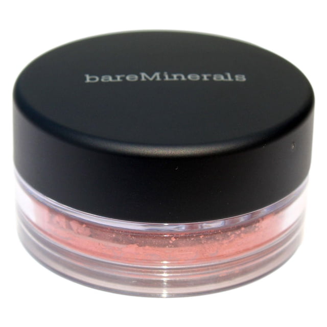 bareMinerals Coloration Intégrale pour le Visage - Glee dans un Pot Rond Transparent avec un Couvercle Noir Présentant le logo bareMinerals, Contenant du Fard à Joues en Poudre Libre aux Tons Chauds et au Subtil Scintillant, Convient pour Bronzer, Mettre en Valeur et Sculpter Tous les types de Peau, avec un Tamis pour Prévenir les Déversements et Est Souvent Utilisé comme Couleur de Visage Polyvalente pour des looks Naturels Ensoleillés.