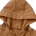 thumbnail image 4 of biudgviw Manteaux de Pluie pour Femmes Imperméables Légers Coupe-Vent d'Extérieur pour Course Randonnée Imperméable à Fermeture Éclair Manteau de Pluie à Capuche Manteau d'Extérieur, 4 of 5