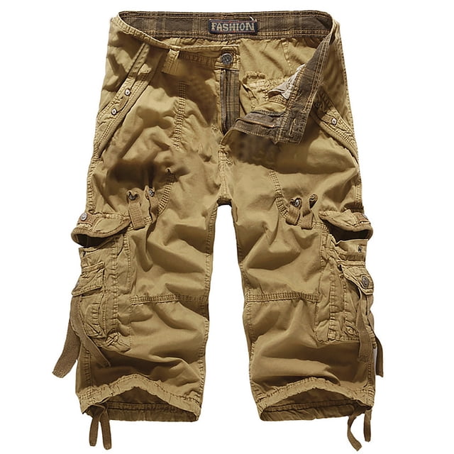Diufon Men's Athletic Shorts Drawstring Waisted Outdoor Sport Shorts Spring Summer Hiking Shorts with Pockets