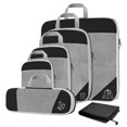 thumbnail image 3 of jifeng 1Set Compression Packing Cubes Luggage Organizer Travel Keeping Organized Black Black 6Pcs, 3 of 6