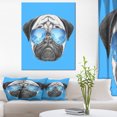 thumbnail image 1 of Chien Carlin avec Miroir Lunettes de Soleil - Impression sur Toile Animal, 1 of 3