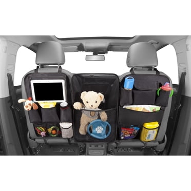 AUTO DRIVE Organisateur de Siège Arrière 3-en-1 Barrière pour Animaux et Rangement de Coffre